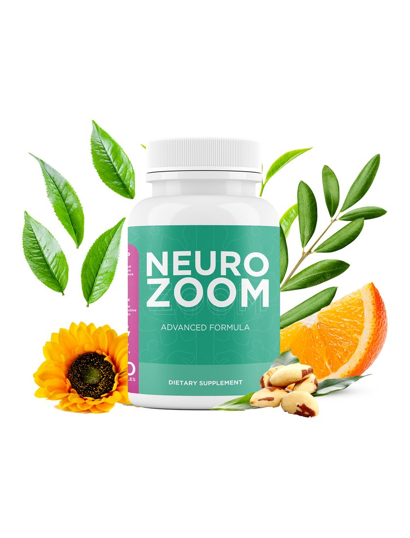 NeuroZoom bottle with ingredients